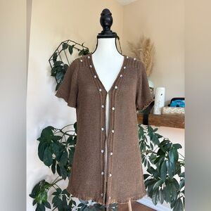 Jana - Knit and Beaded Boho Cardigan